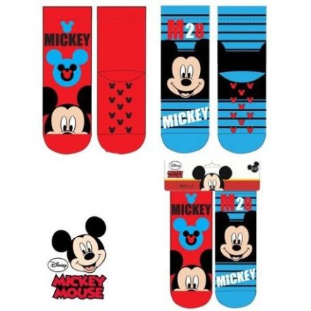 Mickey gyerek csúszásgátlós vastag zokni – 2pár